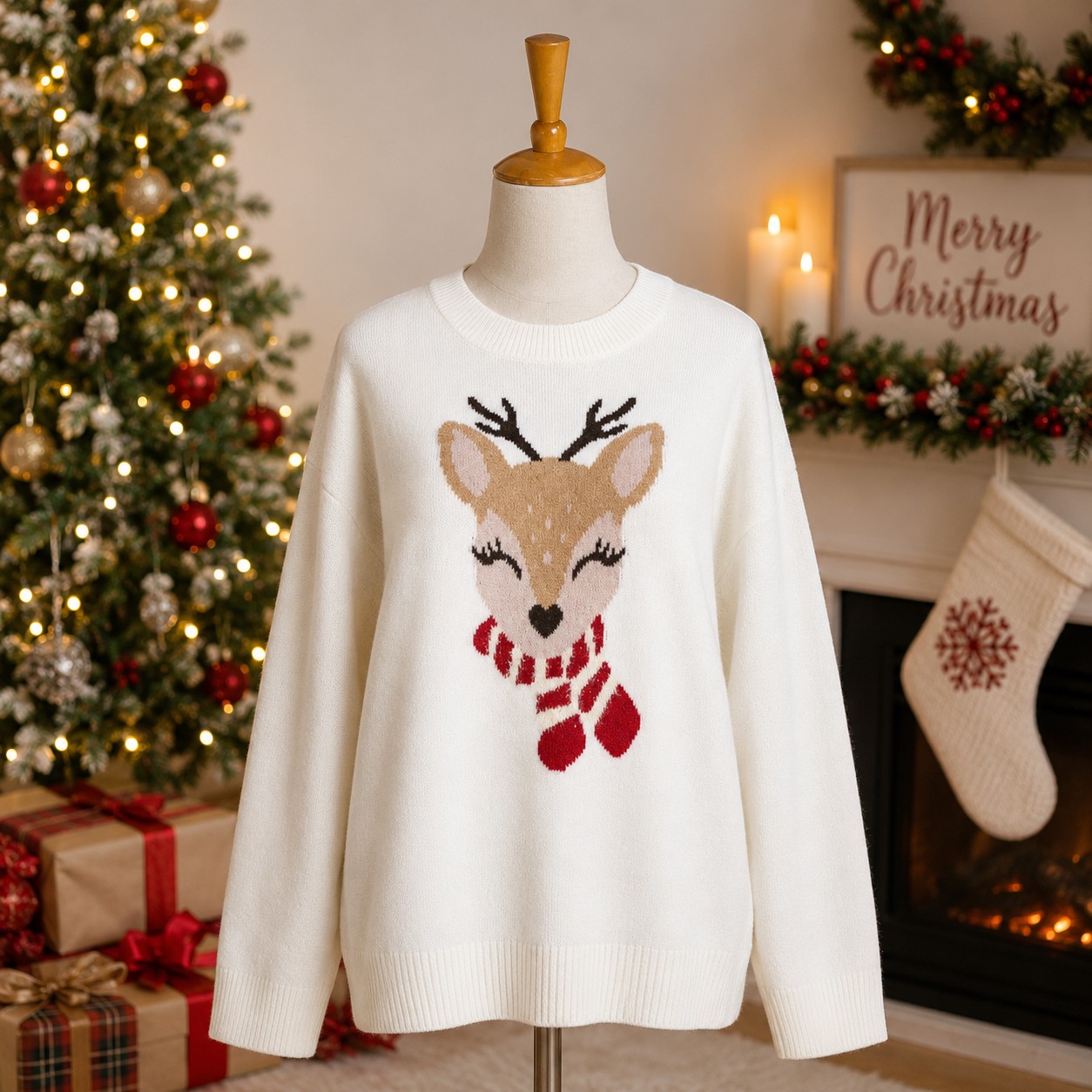 Cozy Reindeer Sweater
